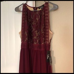 Lulus burgundy/wine bridesmaid dress! Like new!!